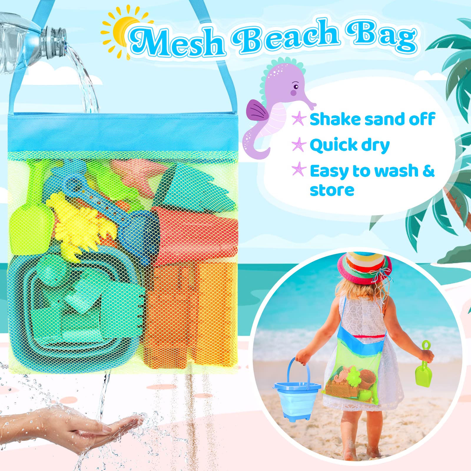 RACPNEL expanded bucket in use holding water and shaping sand for easy play