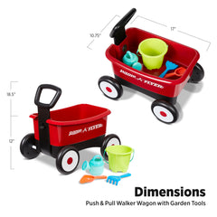 Radio Flyer locking handle detail demonstrating secure support for beginning walkers