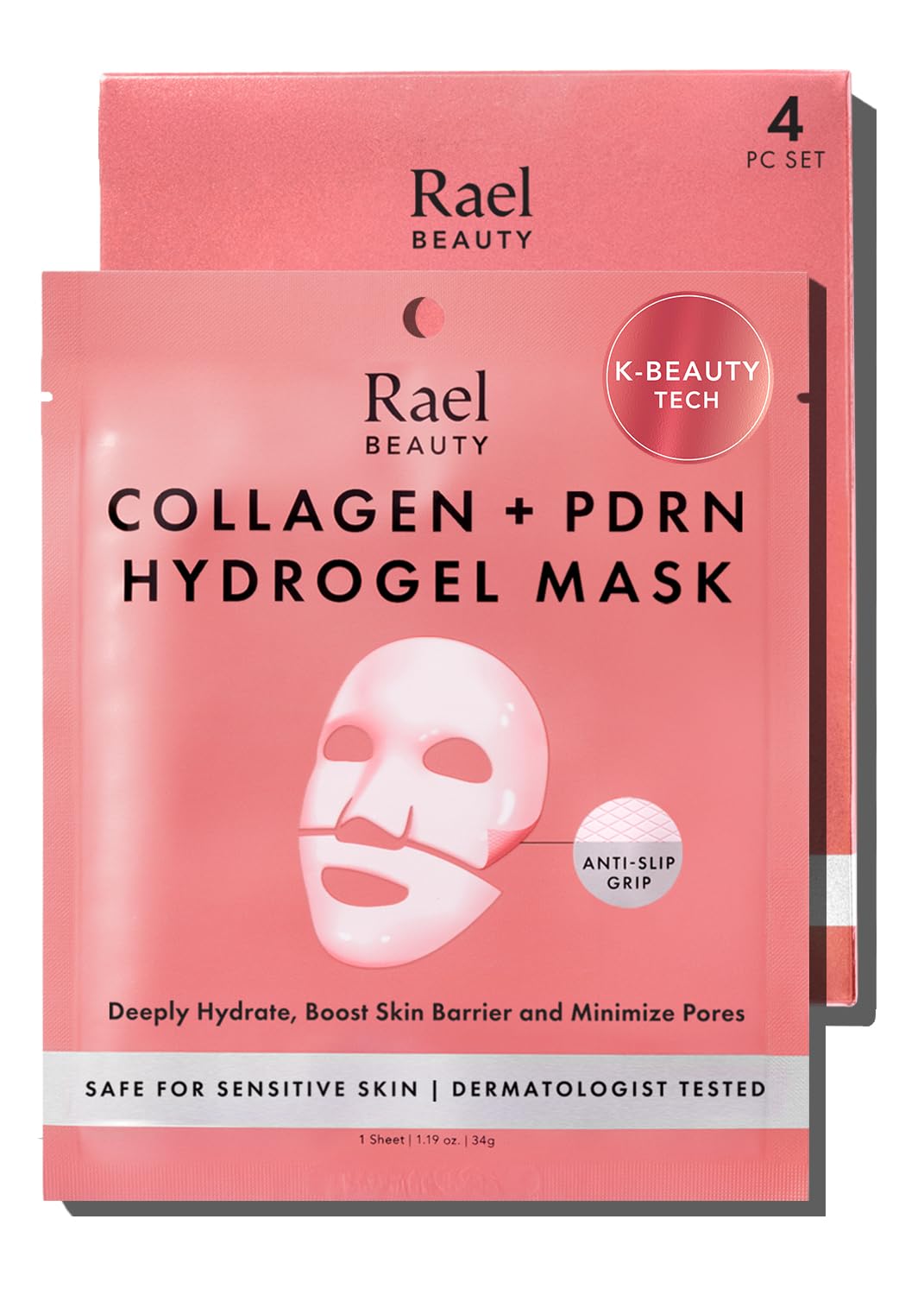 Rael front packaging showing mask box and benefits for easy selection