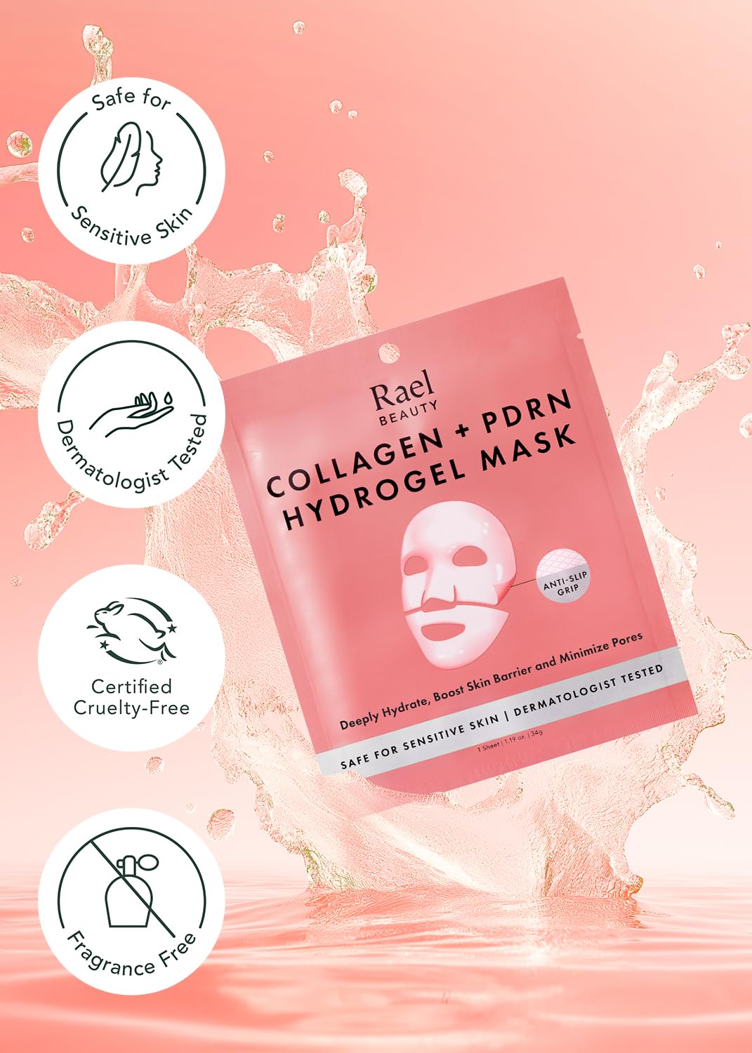 Rael opened pouch with excess serum on hand for immediate skin nourishment