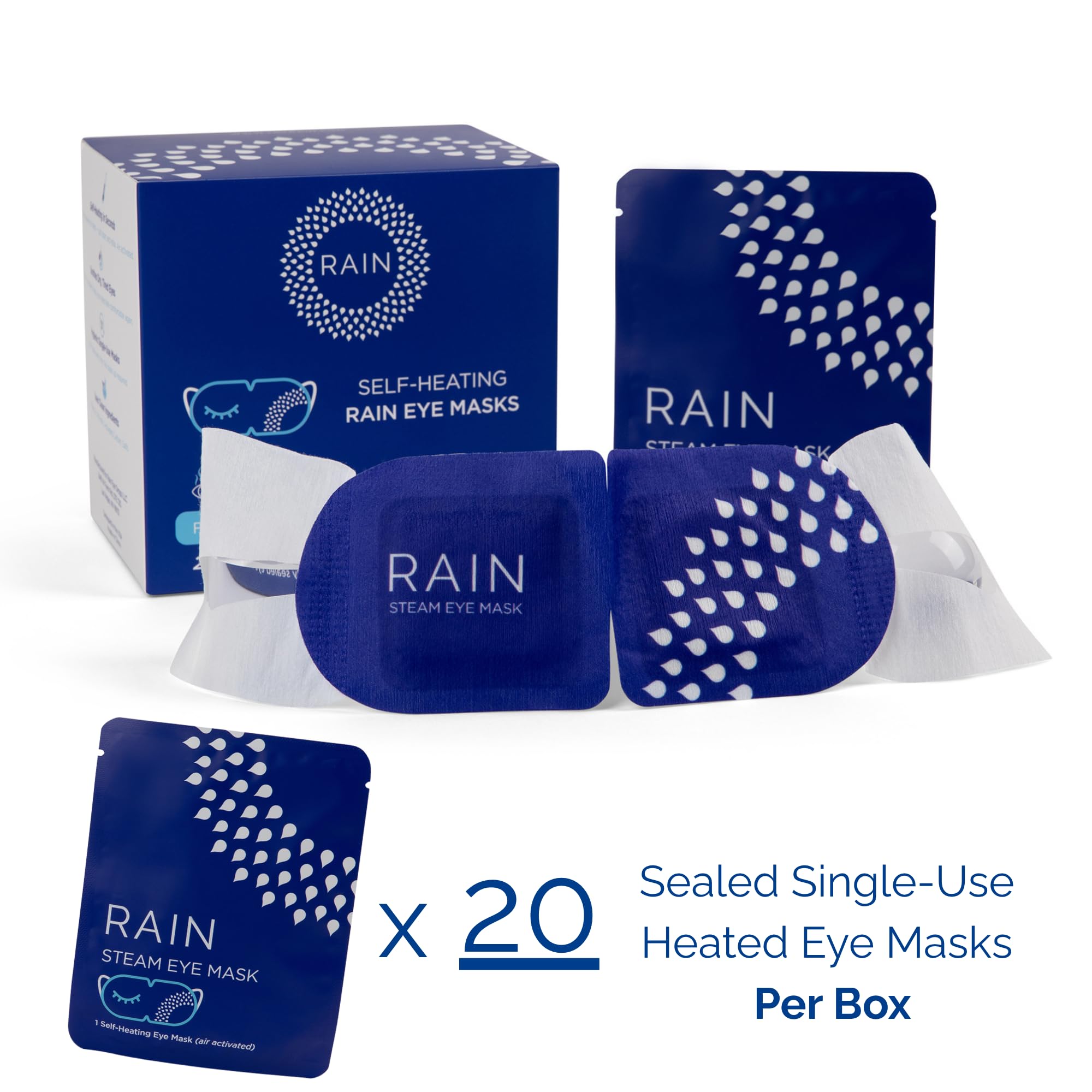 Rain masks packed in travel pouch for on-the-go relief and hygiene