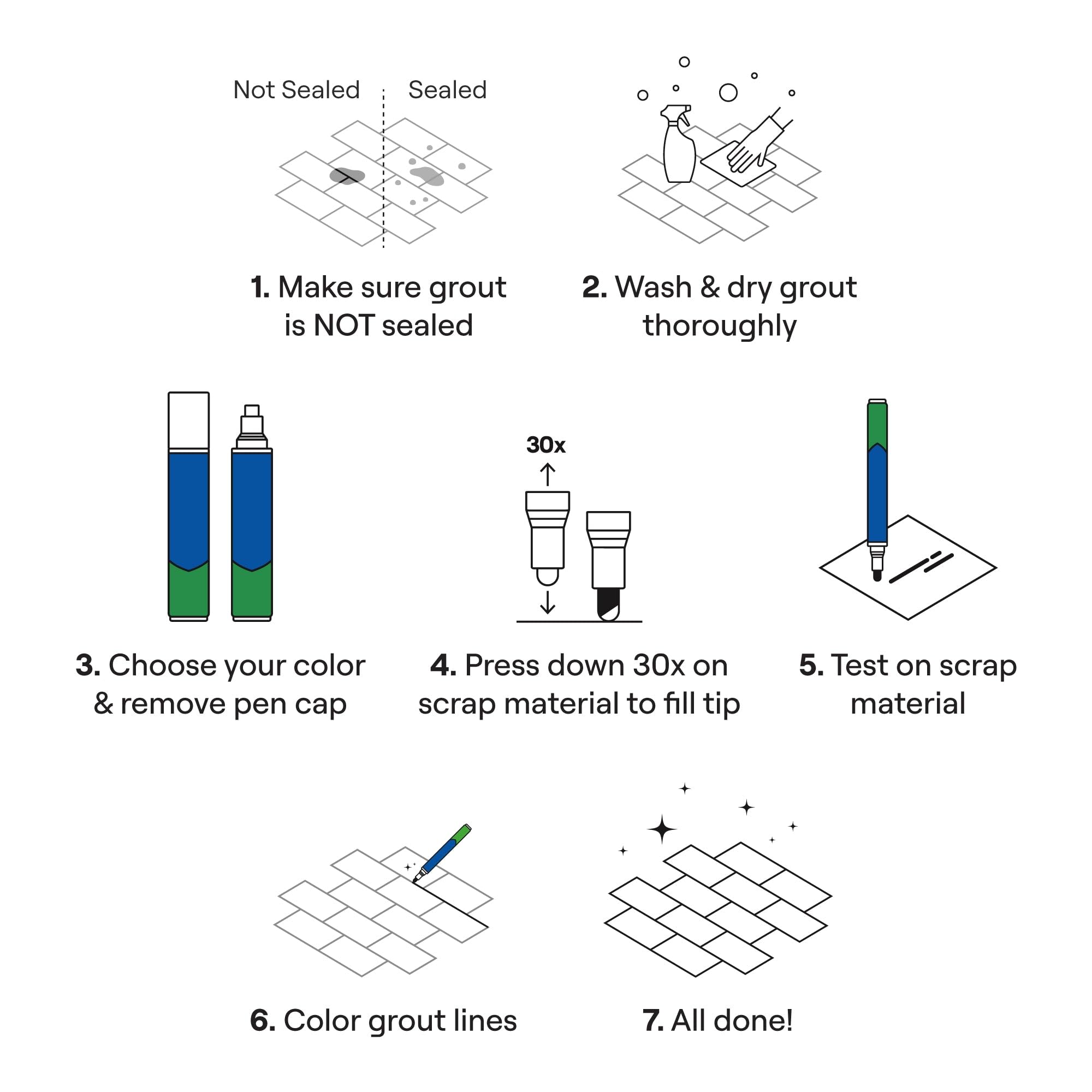 Rainbow Chalk brand hand priming activated tip showing ready-to-use benefit