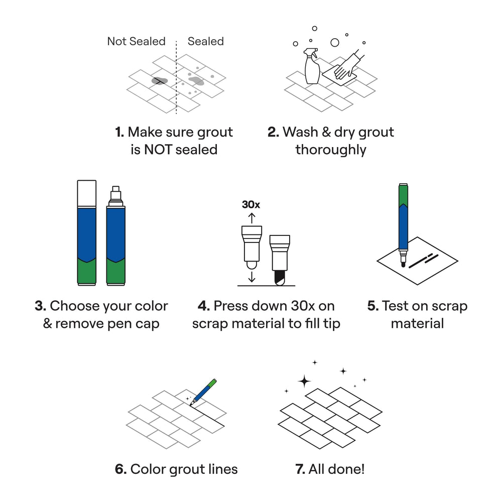 Rainbow Chalk brand hand priming activated tip showing ready-to-use benefit