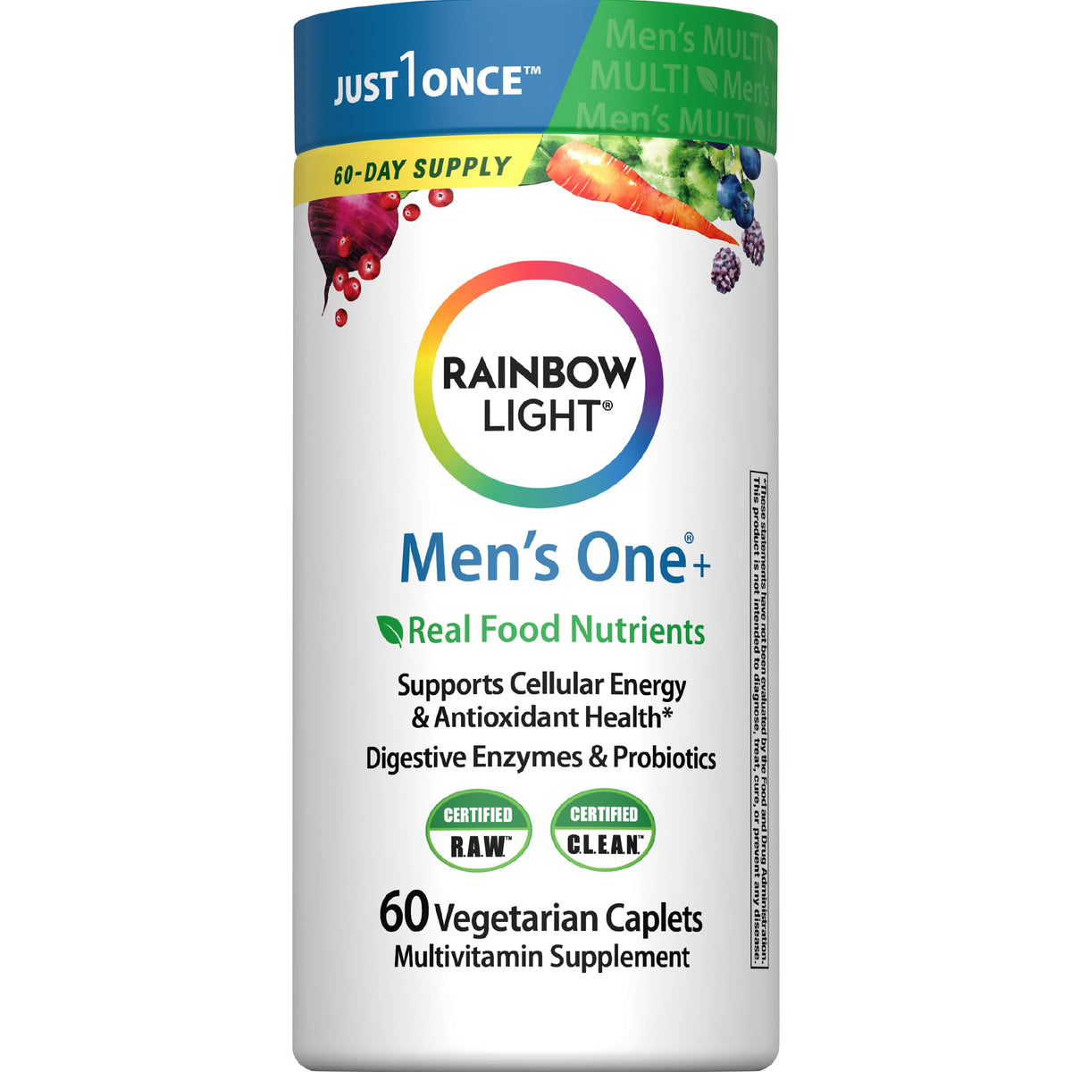 Rainbow Light front packaging showing product and benefits for daily use