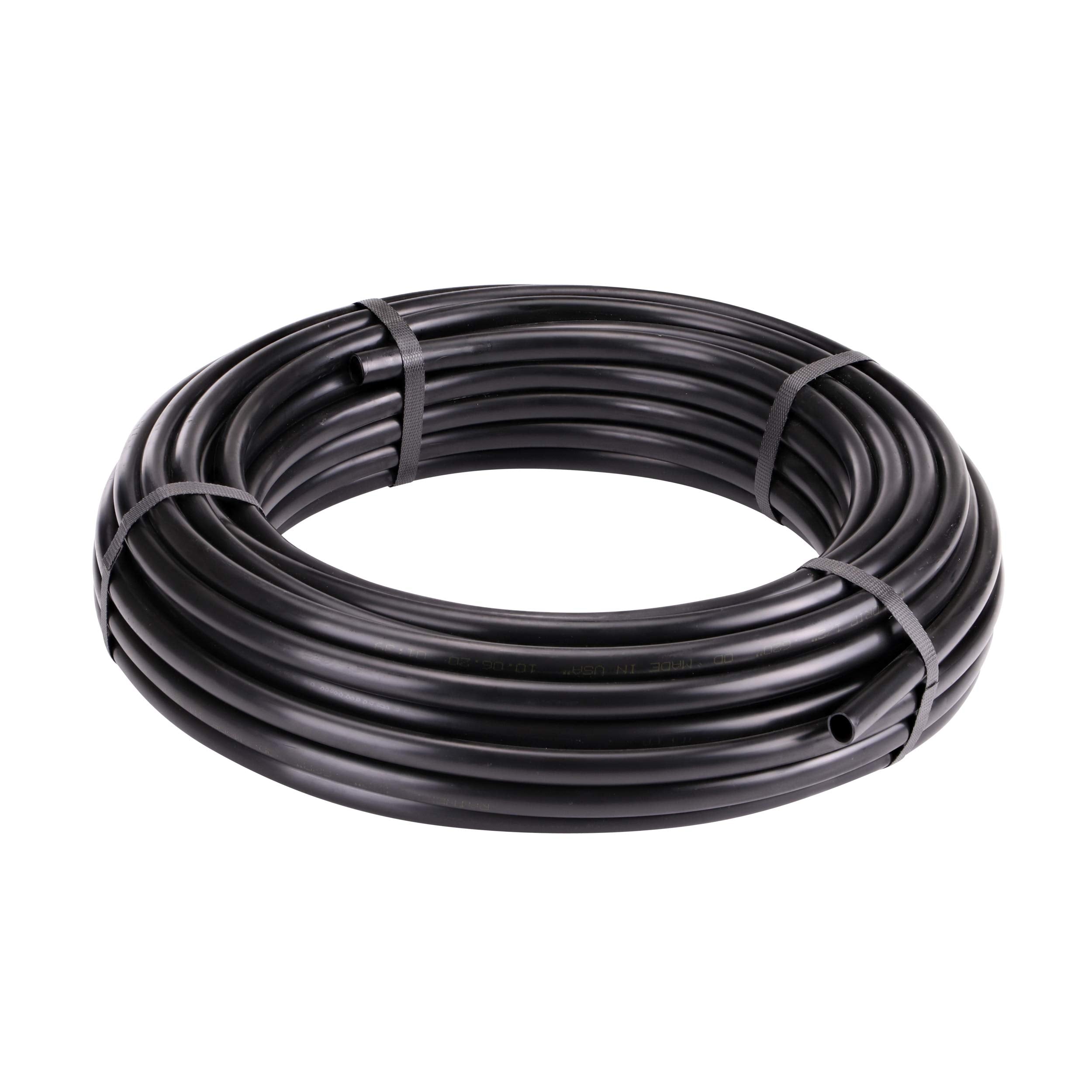 Raindrip front view 100 ft coil showing tubing ready to install and durable finish