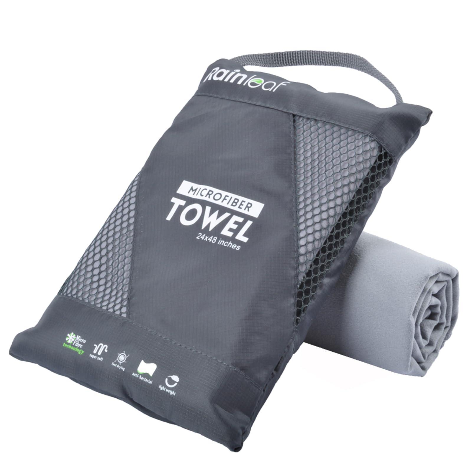 Rainleaf front view showing compact packaging and color choice benefit