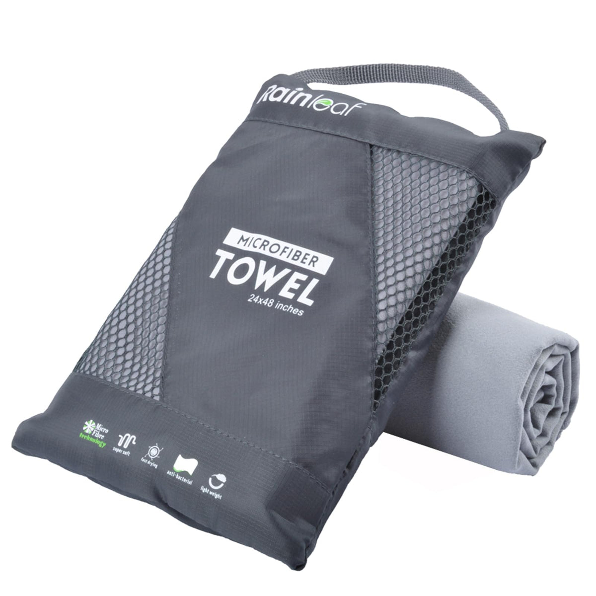 Rainleaf front view showing compact packaging and color choice benefit