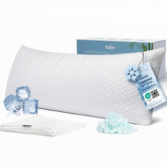 Rainmr body pillow front view showing full length and shape for full-body support