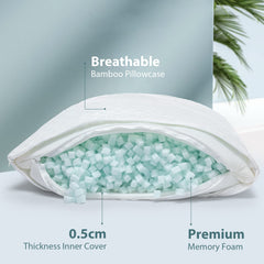 Rainmr close-up of cube-shaped memory foam pieces demonstrating even support