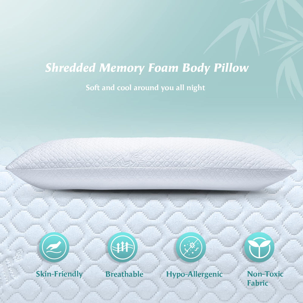 Rainmr pillow on a made bed showing usable placement for side sleepers and comfort