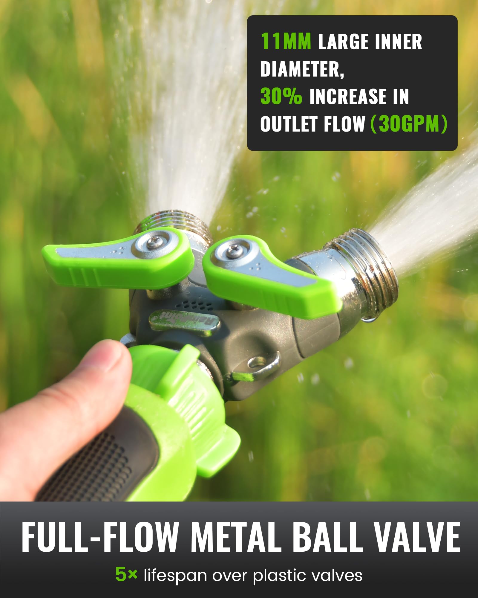 RAINPOINT stainless steel ball valve interior delivering high-pressure reliability