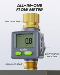 RAINPOINT close-up of brass inlet and metal threads ensuring leak-resistant fit