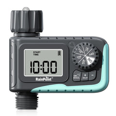 RAINPOINT front panel showing LCD and connection, quick visual setup benefit