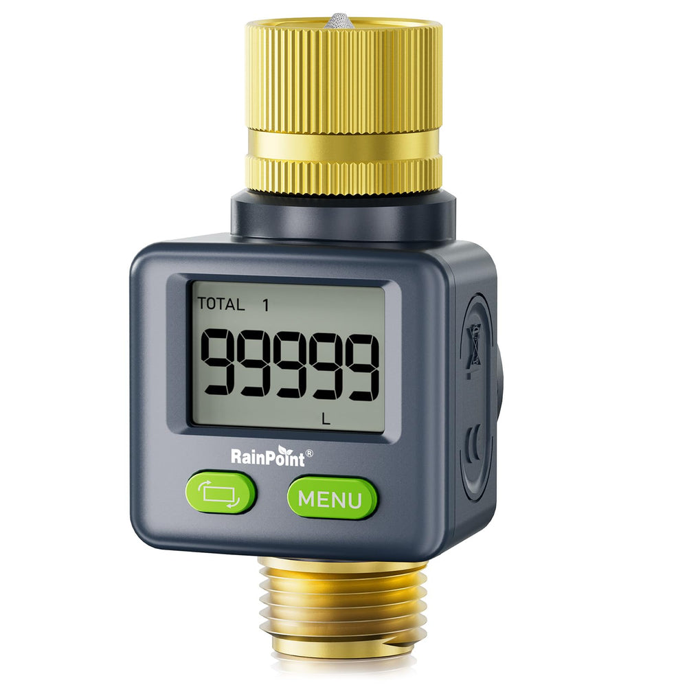 RAINPOINT front view showing brass body and secure connections for durability