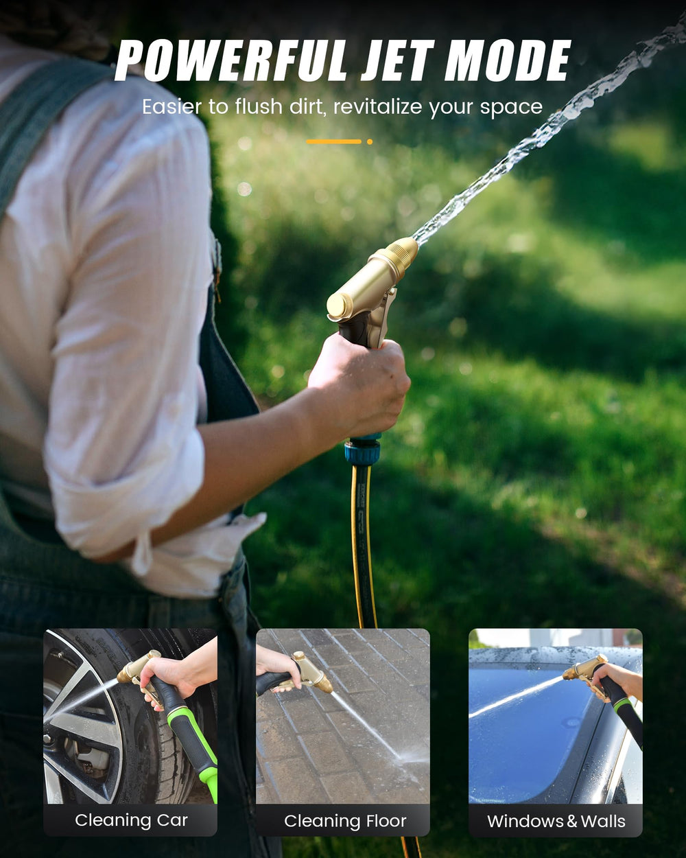 RAINPOINT high-pressure jet cleaning driveway fast removal of dirt benefit