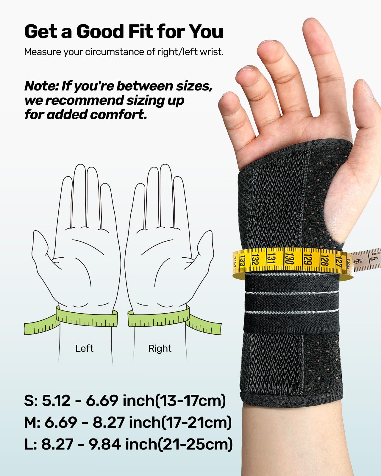 Rakiie breathable 3D mesh texture keeping wrist cool and dry