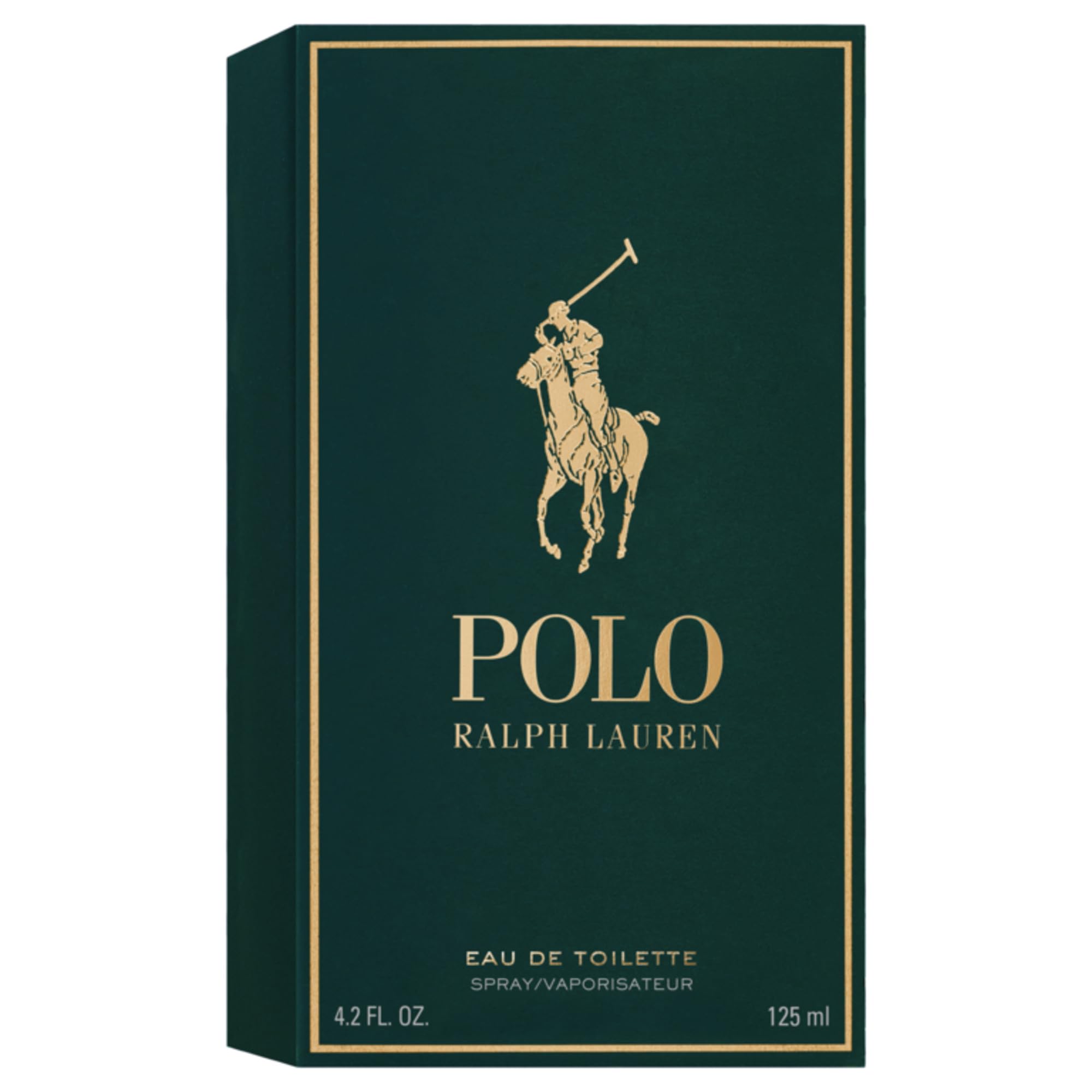 Ralph Lauren Polo lifestyle image of cologne on dresser with shirt, suggesting everyday confidence
