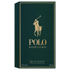 Ralph Lauren Polo lifestyle image of cologne on dresser with shirt, suggesting everyday confidence