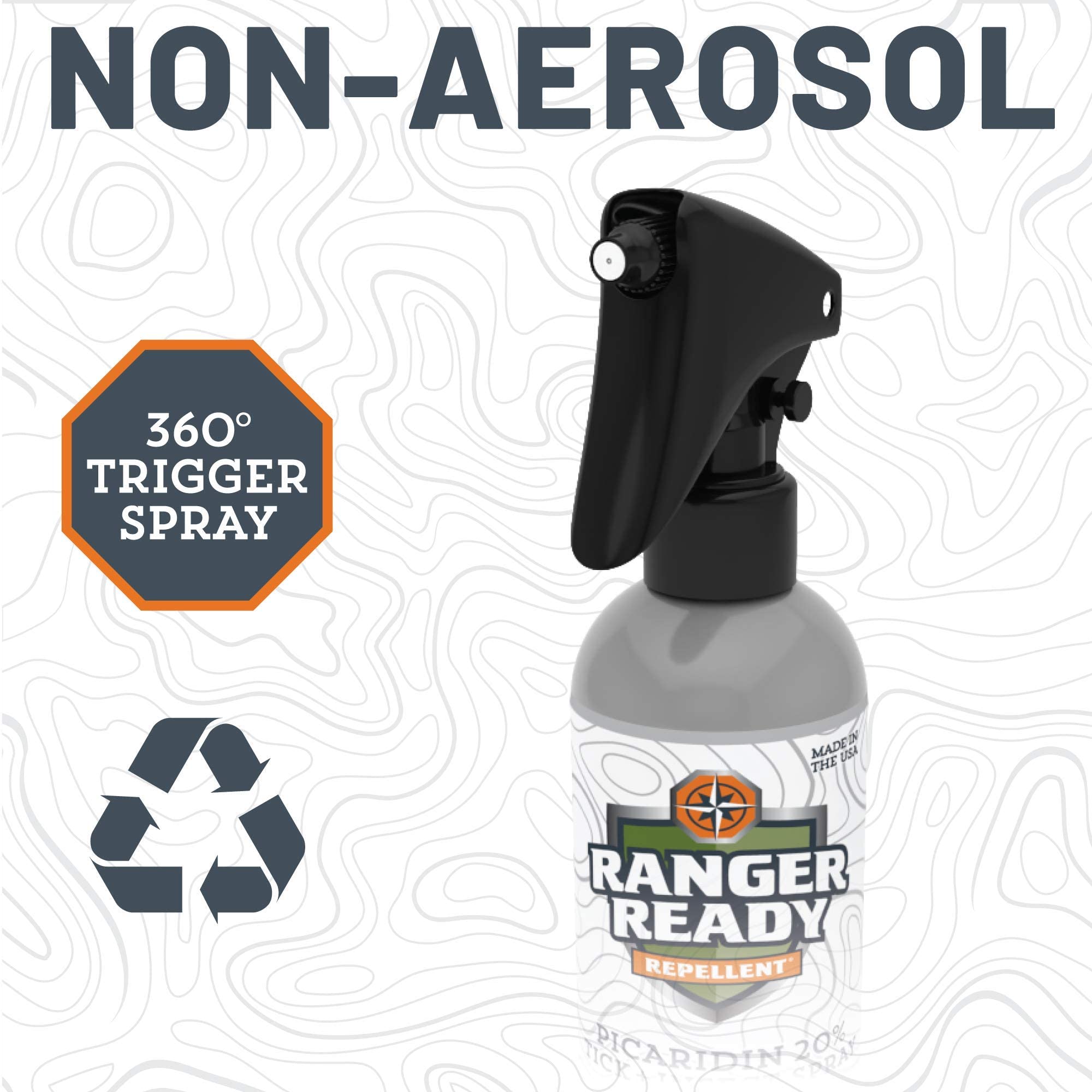 Ranger Ready bottle in hand showing compact 8 oz travel convenience