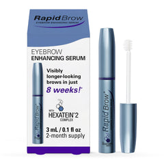 RapidBrow front packaging showing bottle and branding, clear product benefit