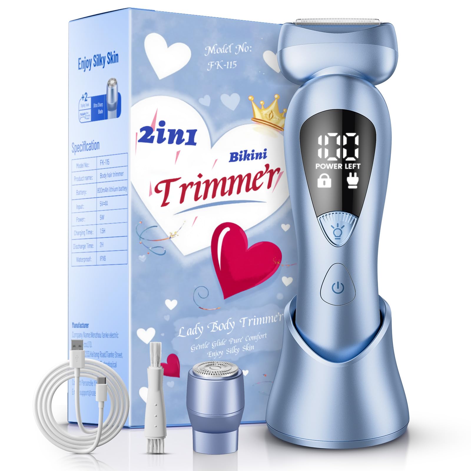 rategist front view showing sleek cordless razor for easy handling