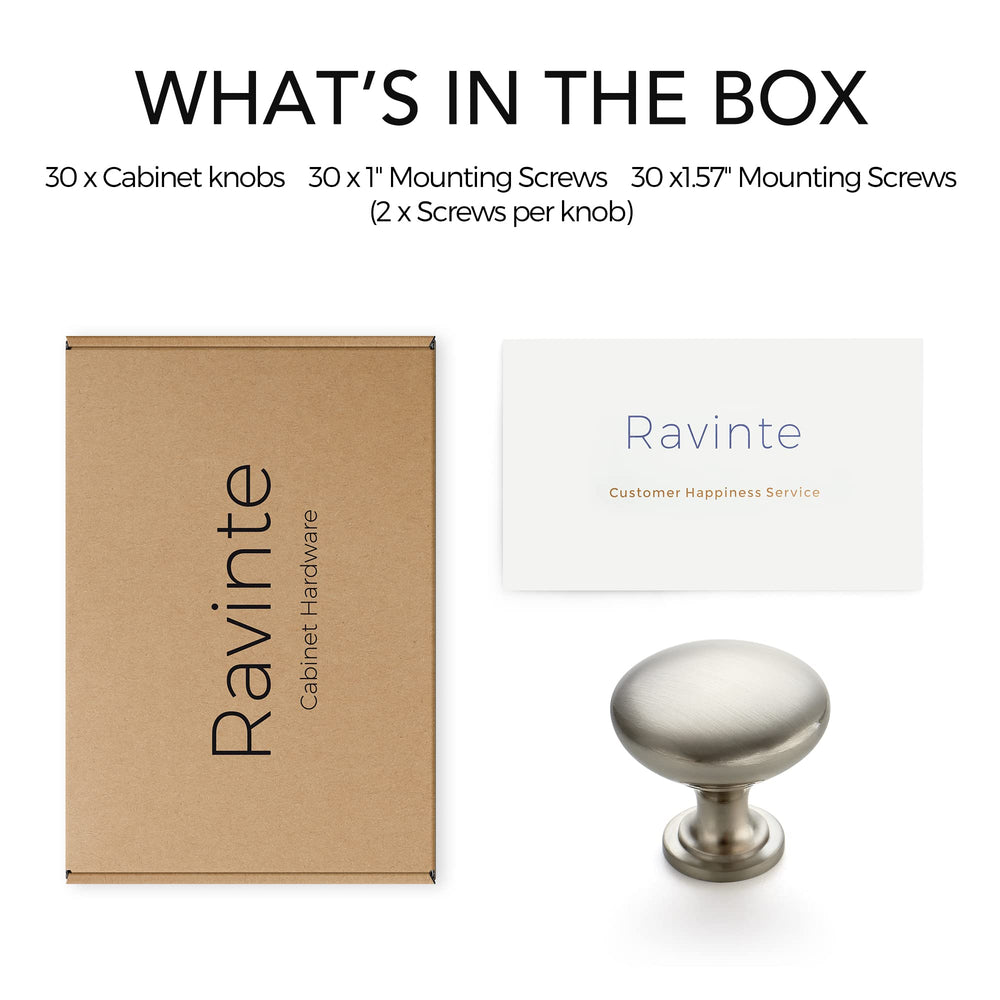 Ravinte matching drawer and door knobs for unified room styling