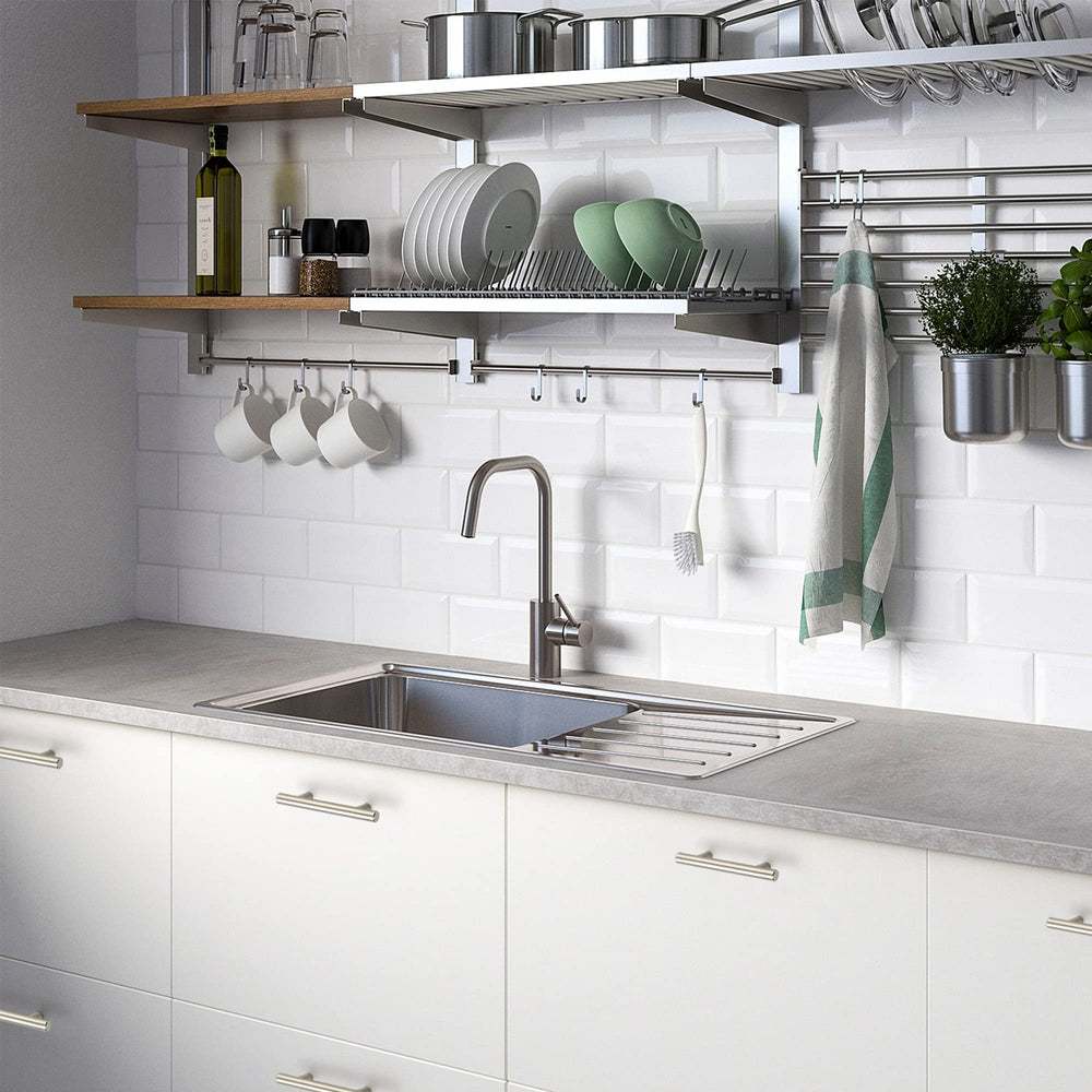 Ravinte handle on modern kitchen cabinet illustrating coordinated styling