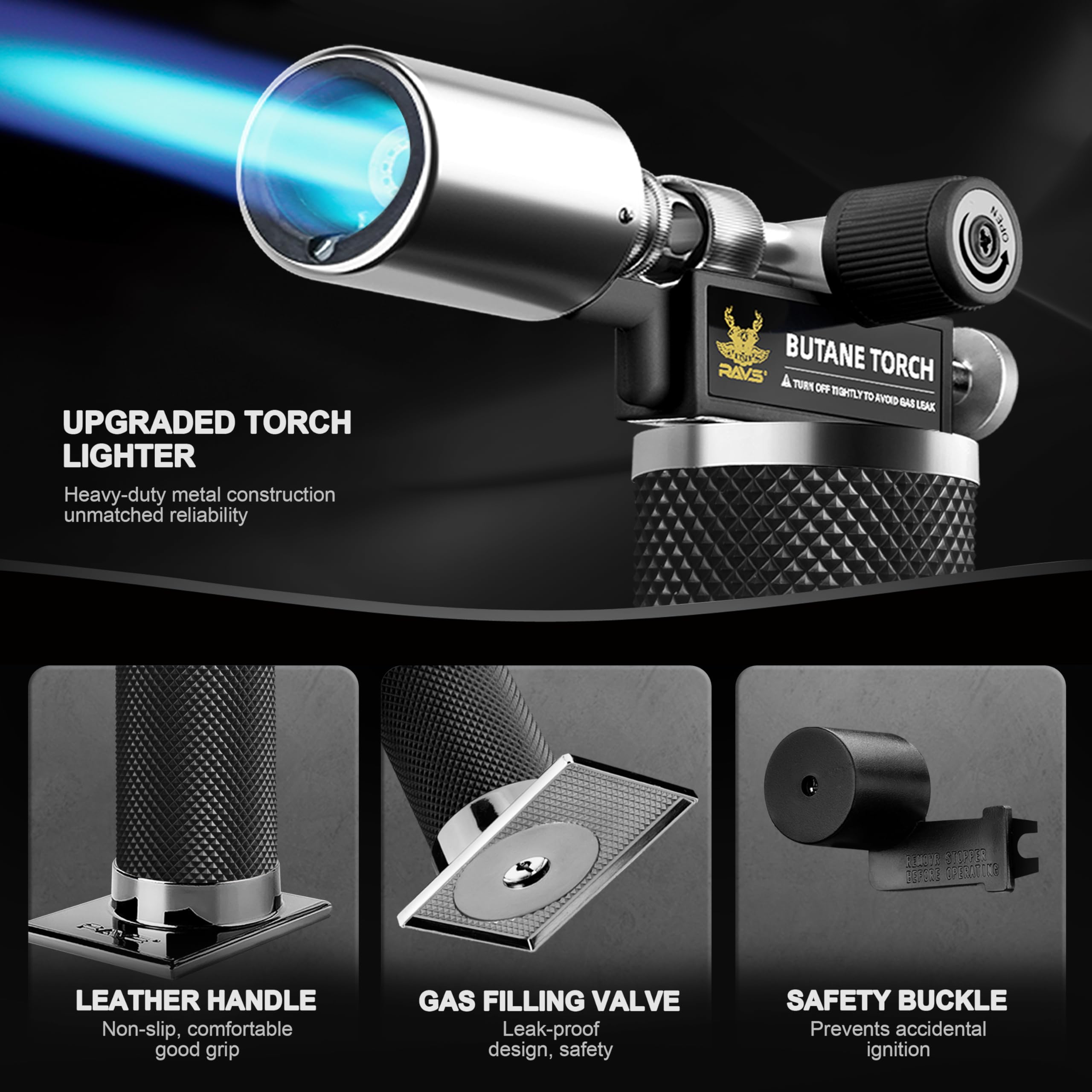 ravs flame adjustment knob displayed for accurate heat control benefit