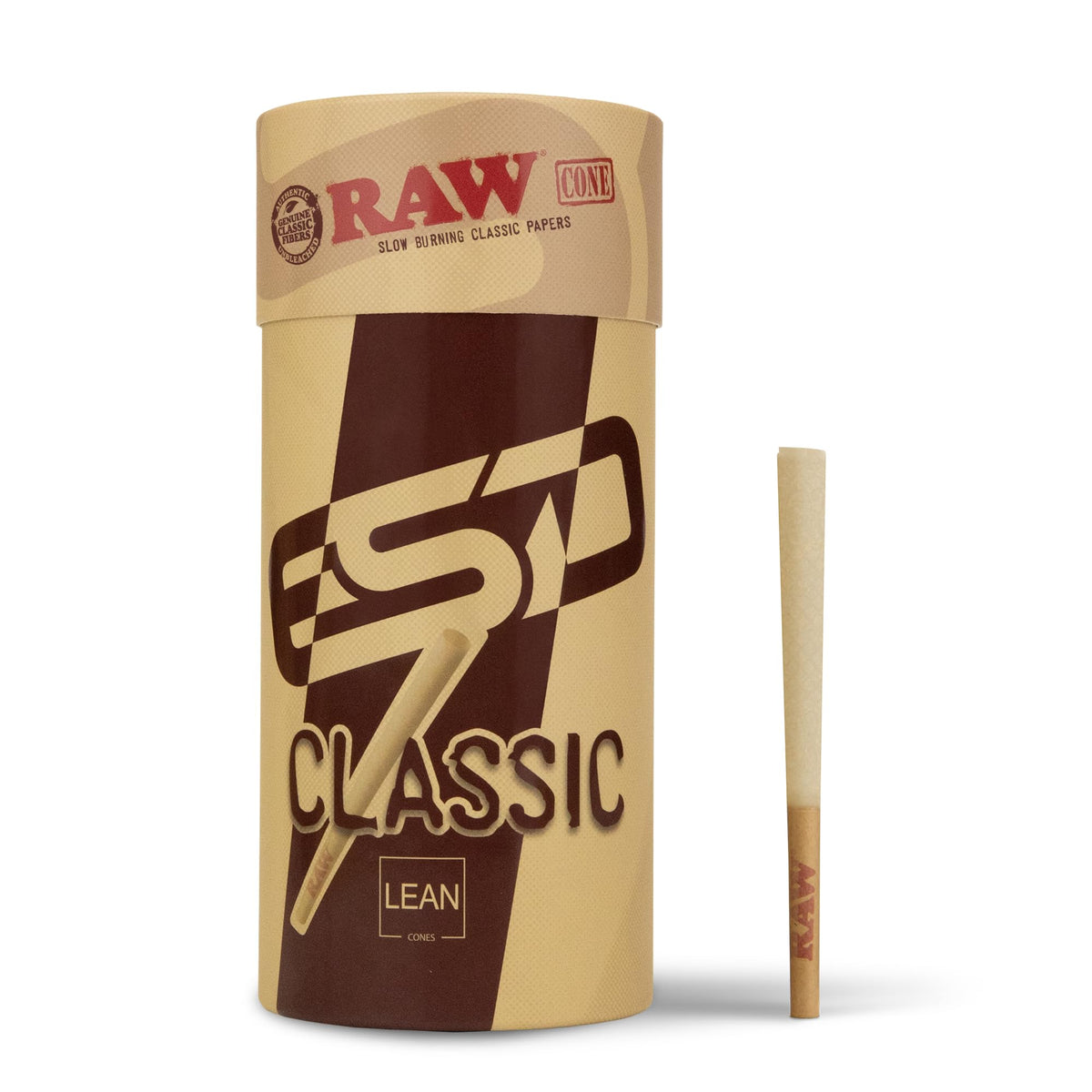 RAW front packaging showing 100 cones and included tips for quick convenience