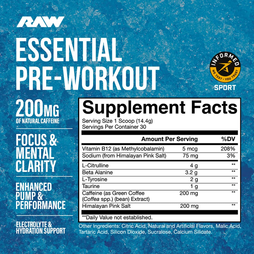 RAW active lifter in gym with drink showing in-session energy and performance benefit