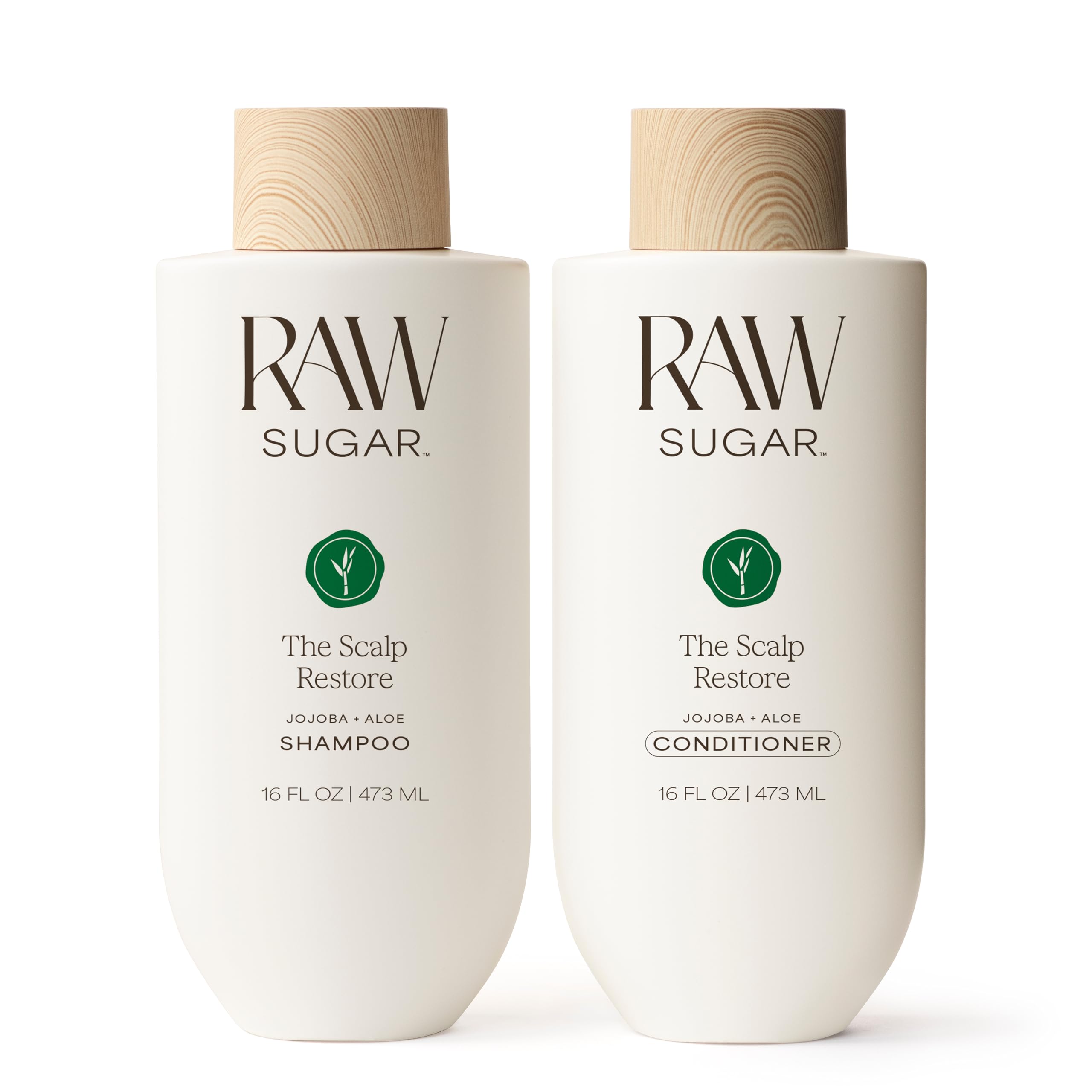 RAW SUGAR front packaging showing both bottles and benefits