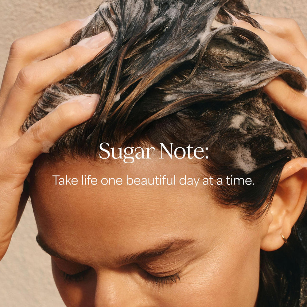 RAW SUGAR key ingredients jojoba and aloe representing soothing hydration