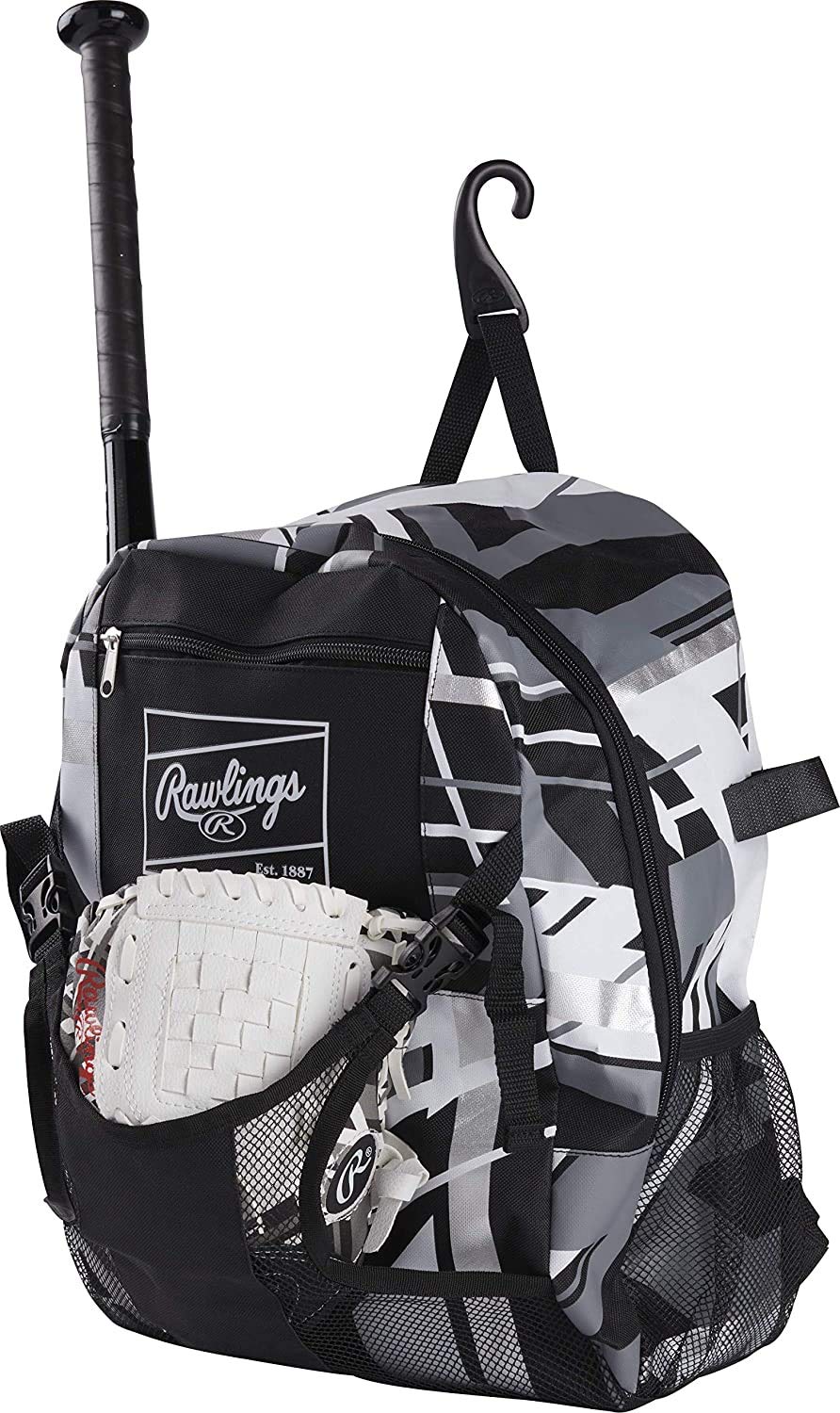 Rawlings REMIX on dugout bench with player using bag for easy access