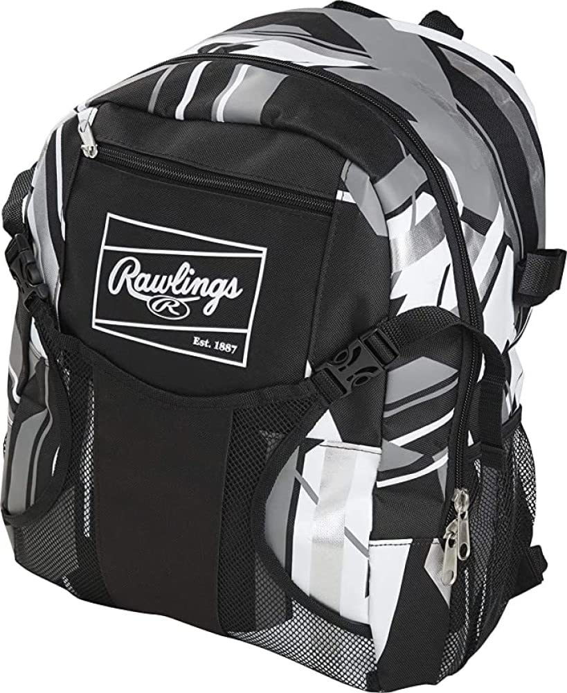Rawlings REMIX open main compartment holding helmet and glove for neat storage