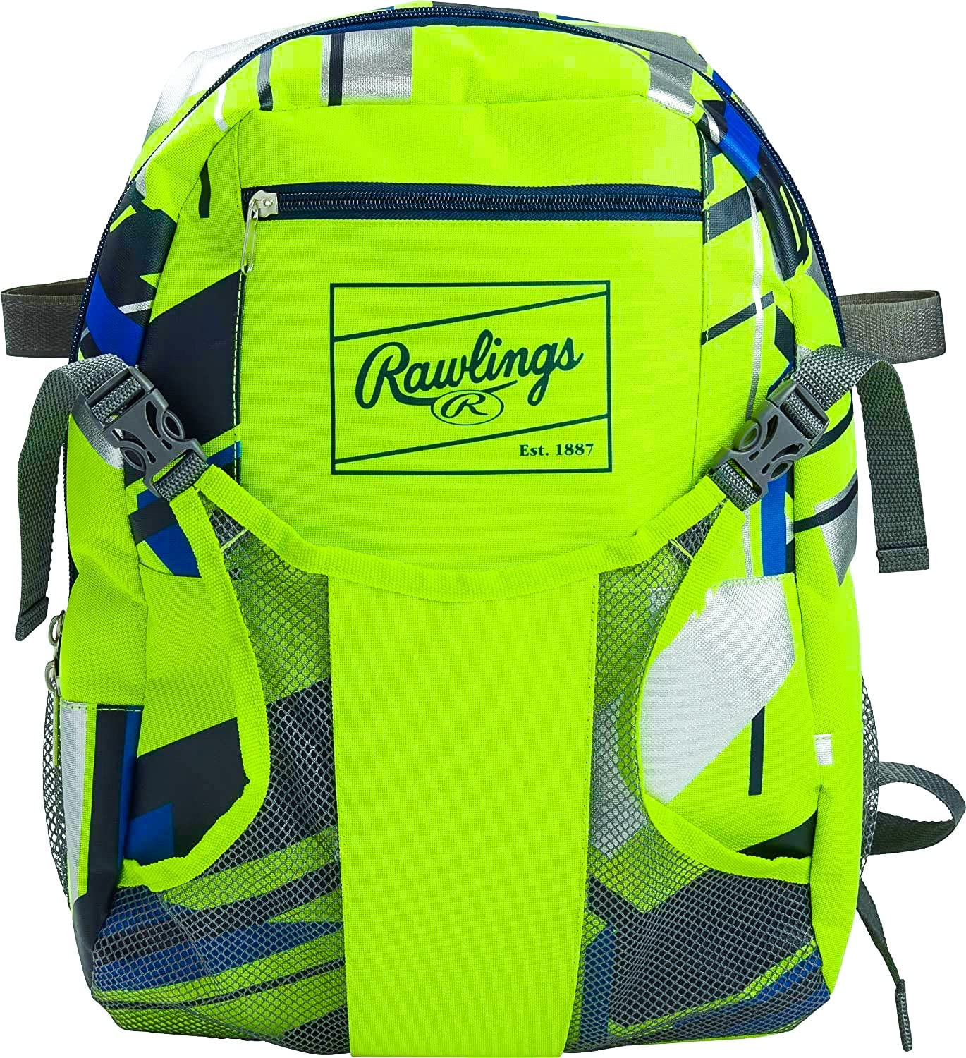 Rawlings REMIX side sleeves holding youth bats and bottle for easy access