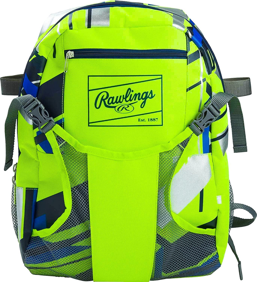 Rawlings REMIX side sleeves holding youth bats and bottle for easy access