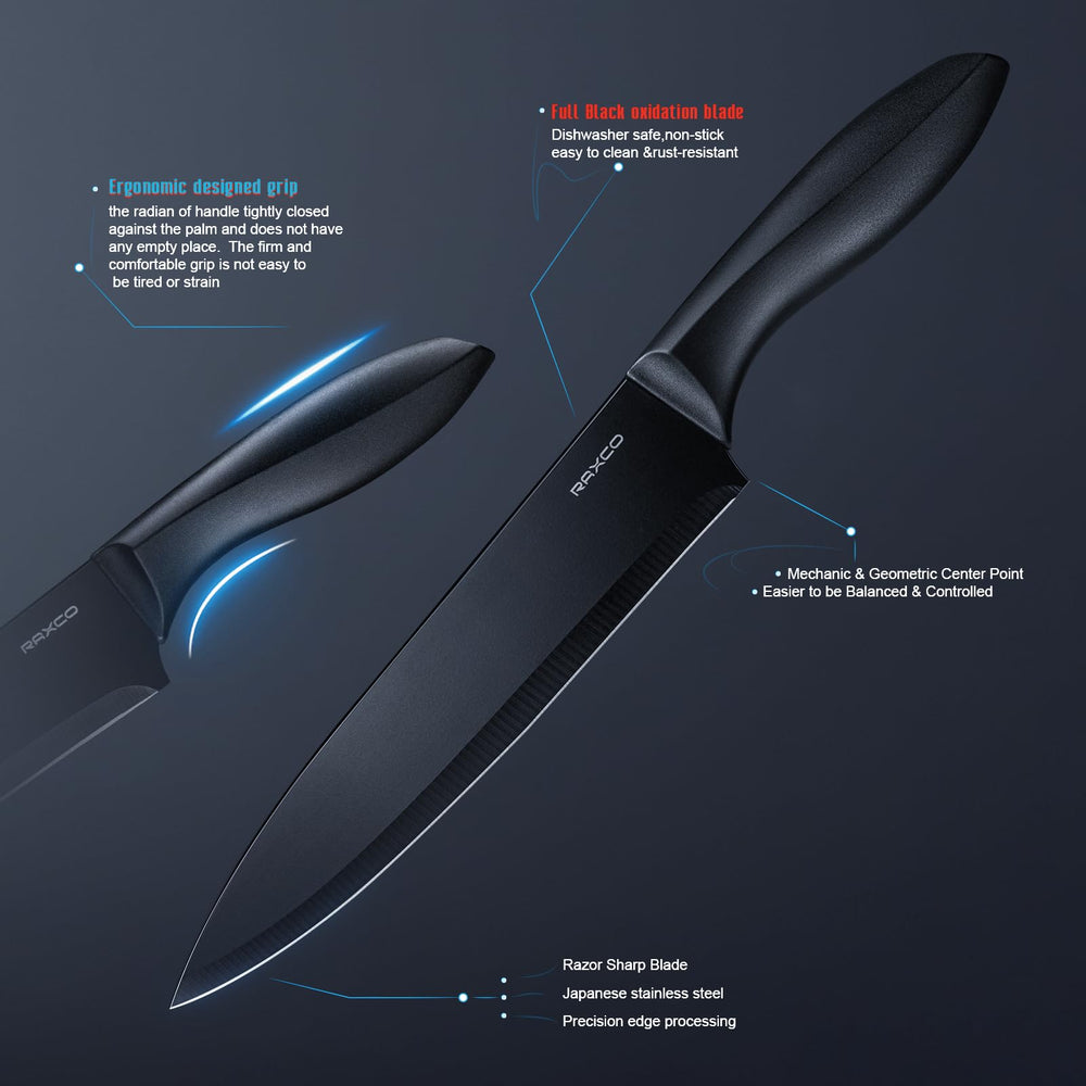RAXCO paring knife with peeler closeup showing easy peeling and detail work