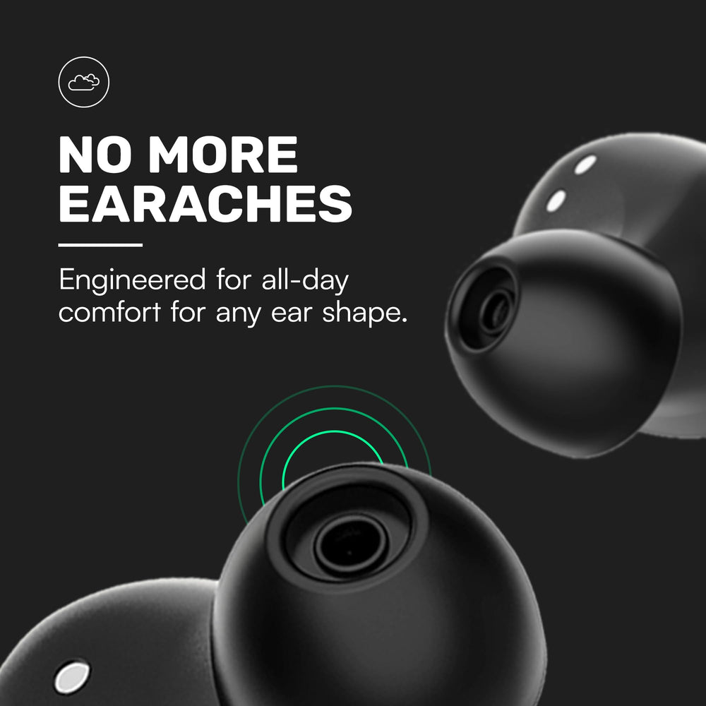 Raycon earbuds paired with smartphone showing Bluetooth connection reliability