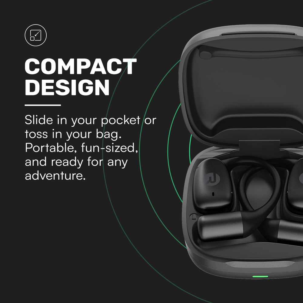 Raycon detail of comfort hook demonstrating secure-fit during workouts