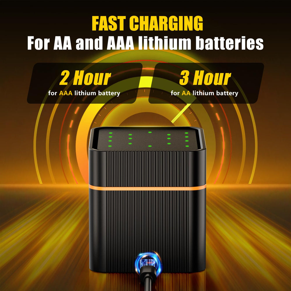 RayHom batteries next to remote control showing accurate size and ready-to-use power