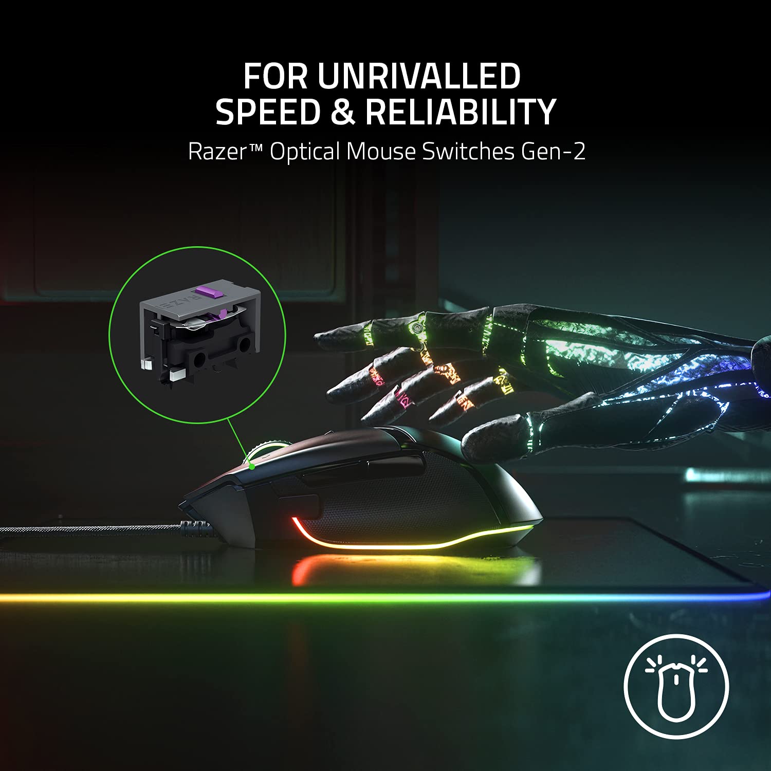 Razer Basilisk V3 held in hand to show scale and comfortable right-handed fit