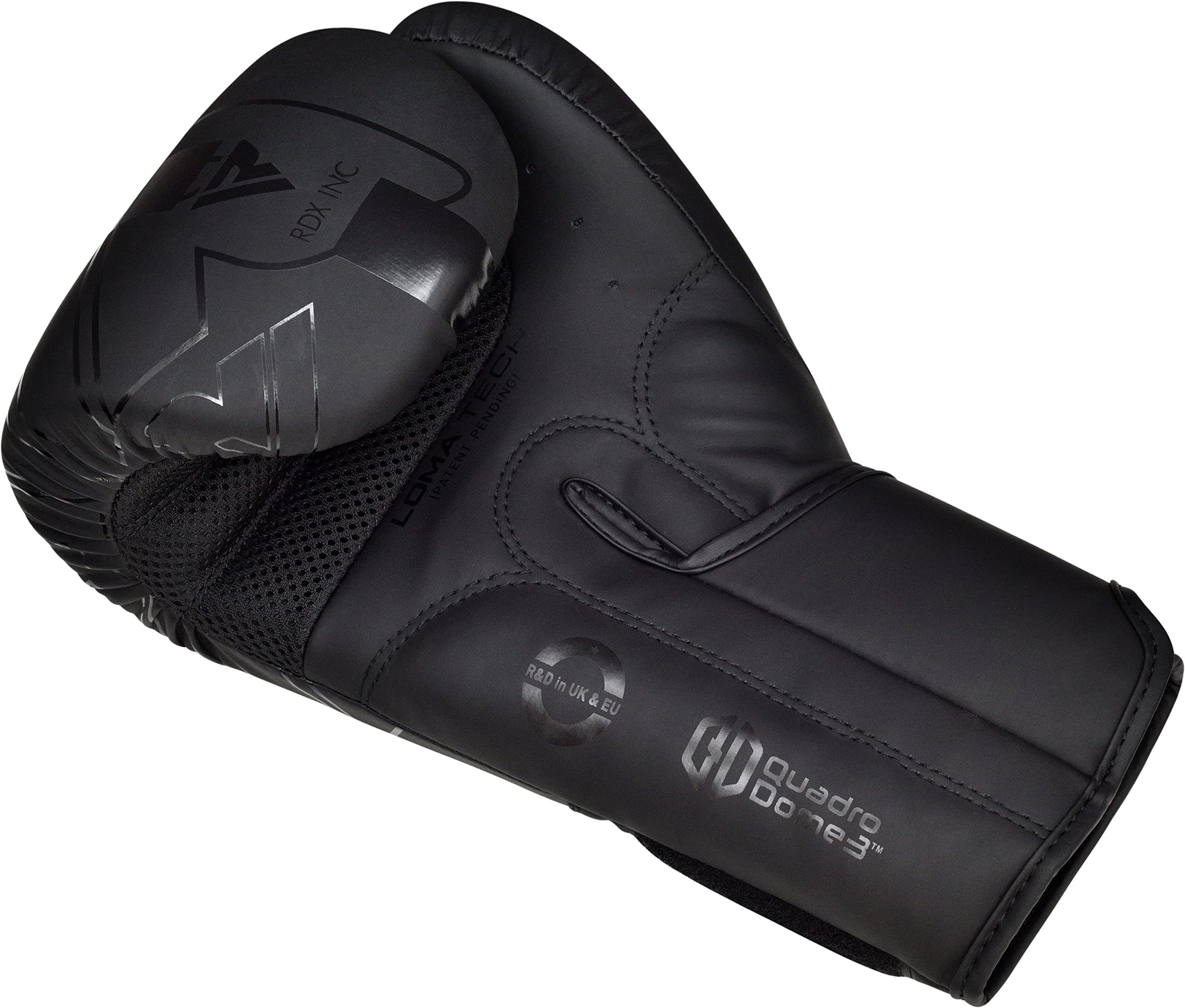 RDX gloves in use on a heavy bag demonstrating impact control