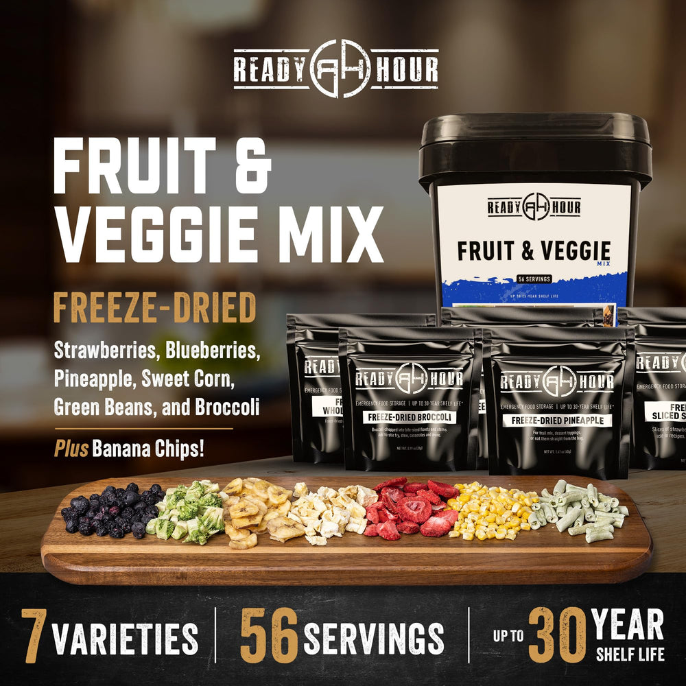Ready Hour vegetable piece detail showing crisp structure and easy rehydration benefit