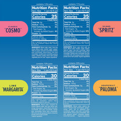 Recess close-up bottle label highlighting real fruit ingredients and adaptogens