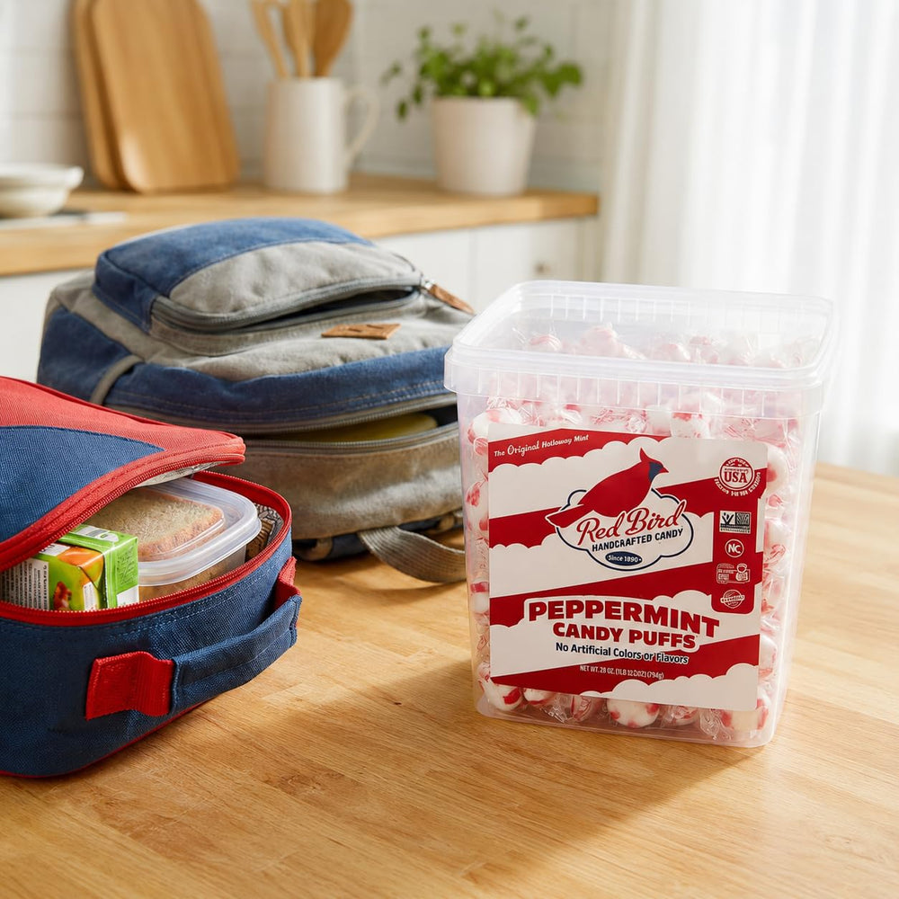 Red Bird product label and certifications, highlights gluten-free and Non-GMO benefits
