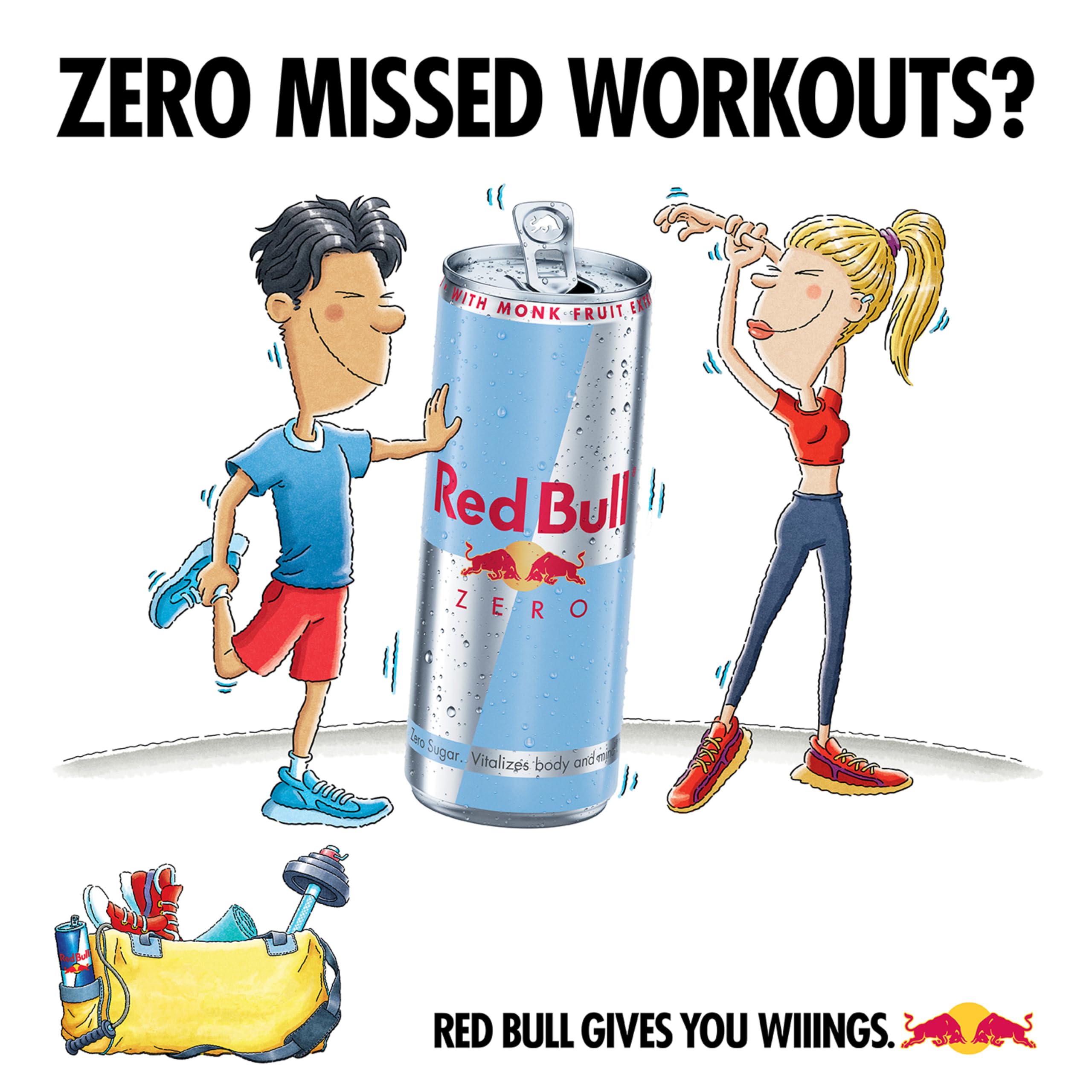 red bull Total Zero case of 24 cans ready for events and workplace stocking benefit