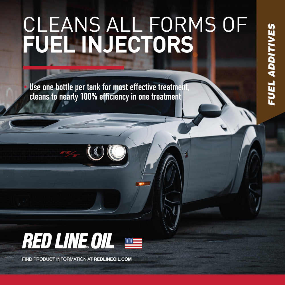 Red Line close-up of amber liquid texture showing concentrated formula