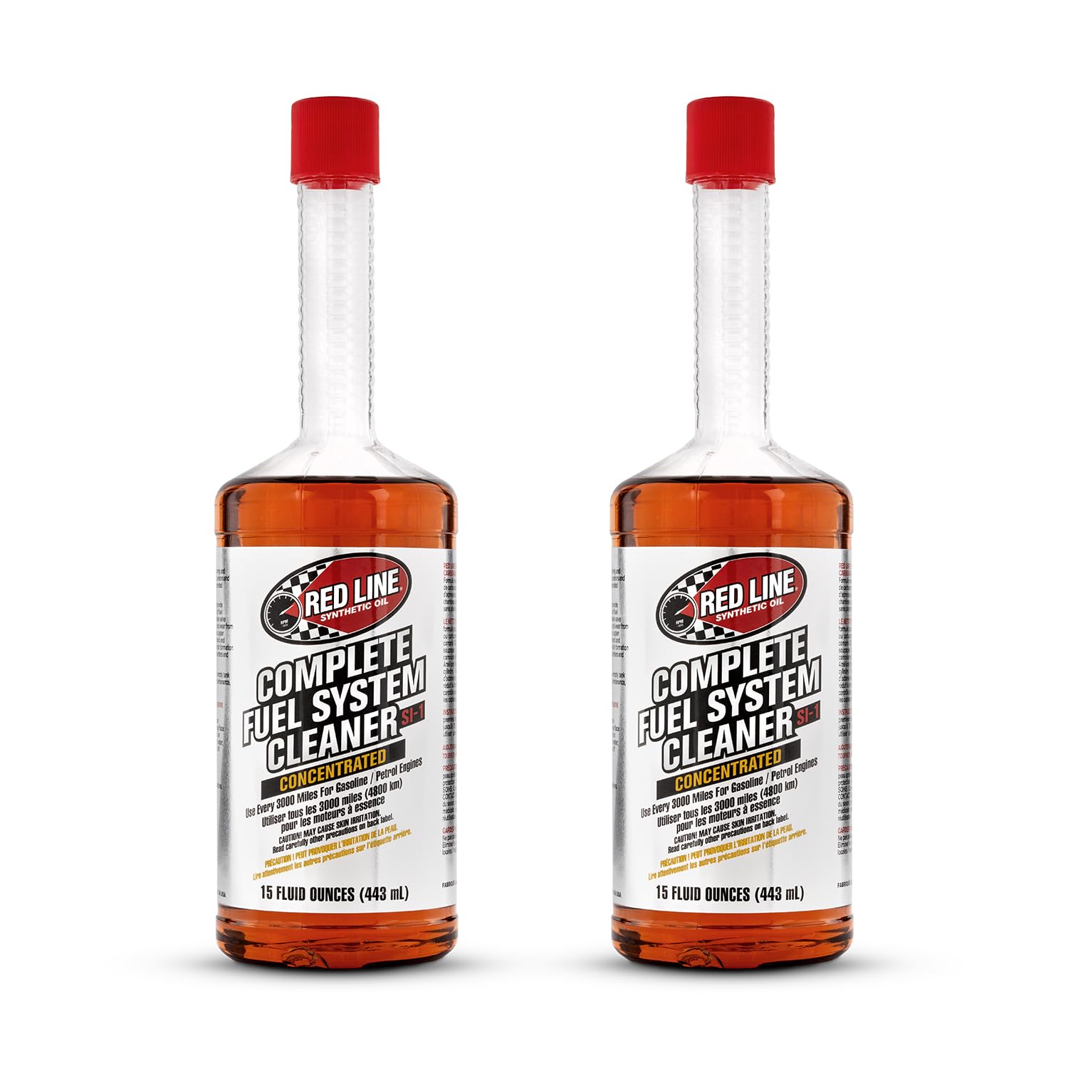 Red Line bottle front packaging showing product name and benefits