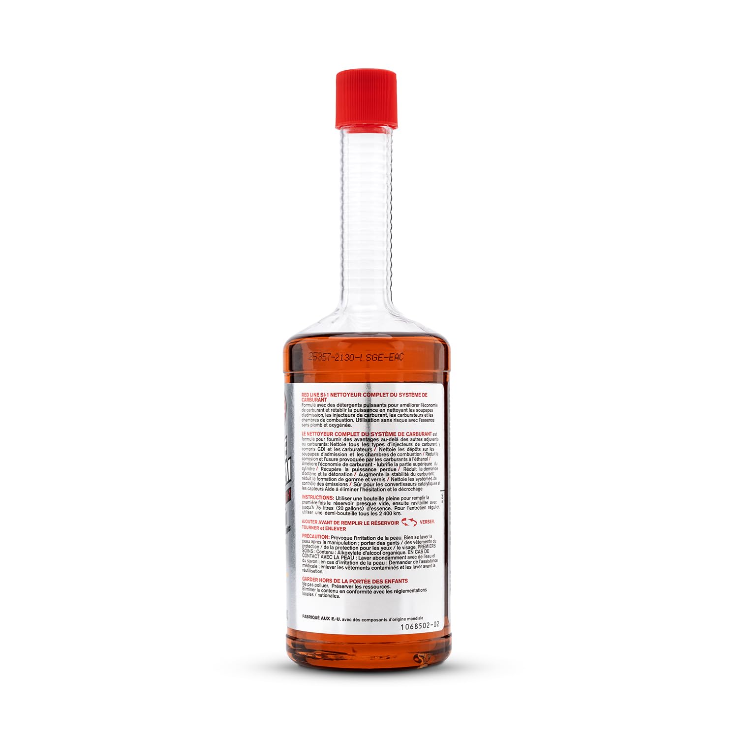Red Line conceptual injector cleaning illustration demonstrating improved spray