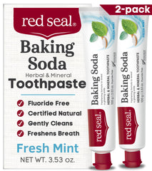 Red Seal front tube showing label and mint benefit